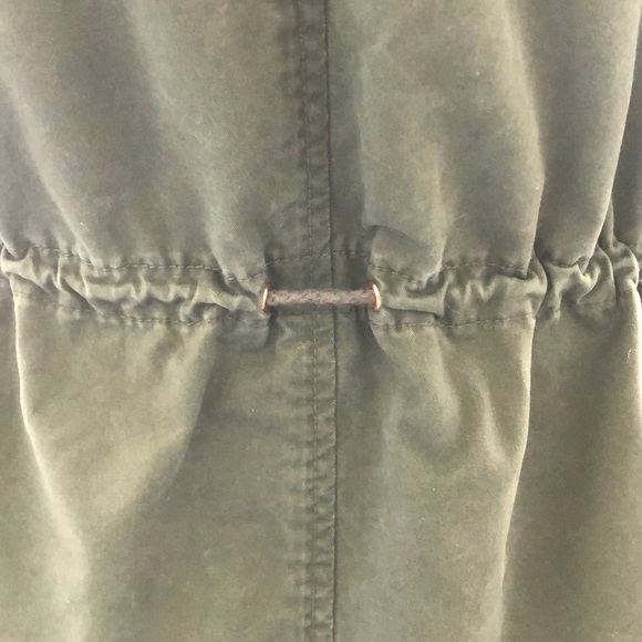 Unbranded Studded Boho Grunge Army Green Drawstring Vest - Picture 3 of 10